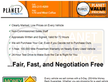 Tablet Screenshot of planetvaluepricing.com